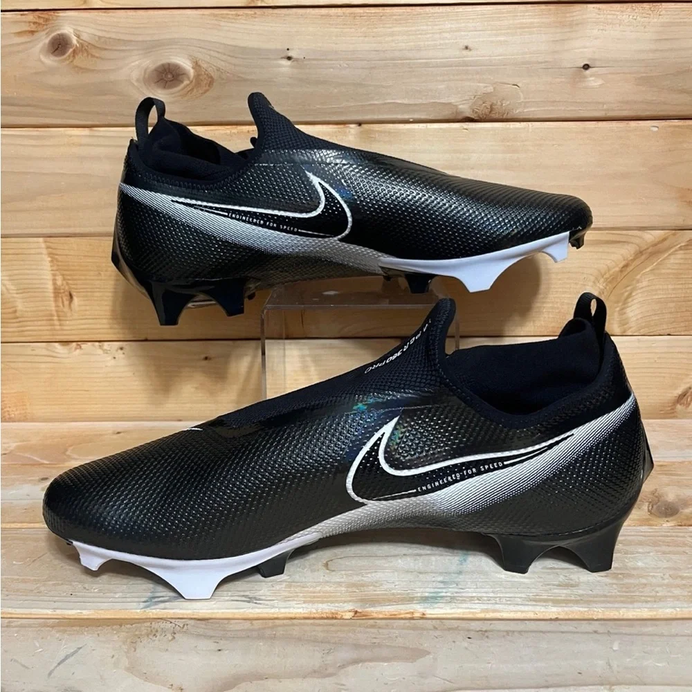 Nike Vapor Edge Pro 360 Black White Football Cleats Men's AO8277-001 size 15 - Picture 2 of 7
